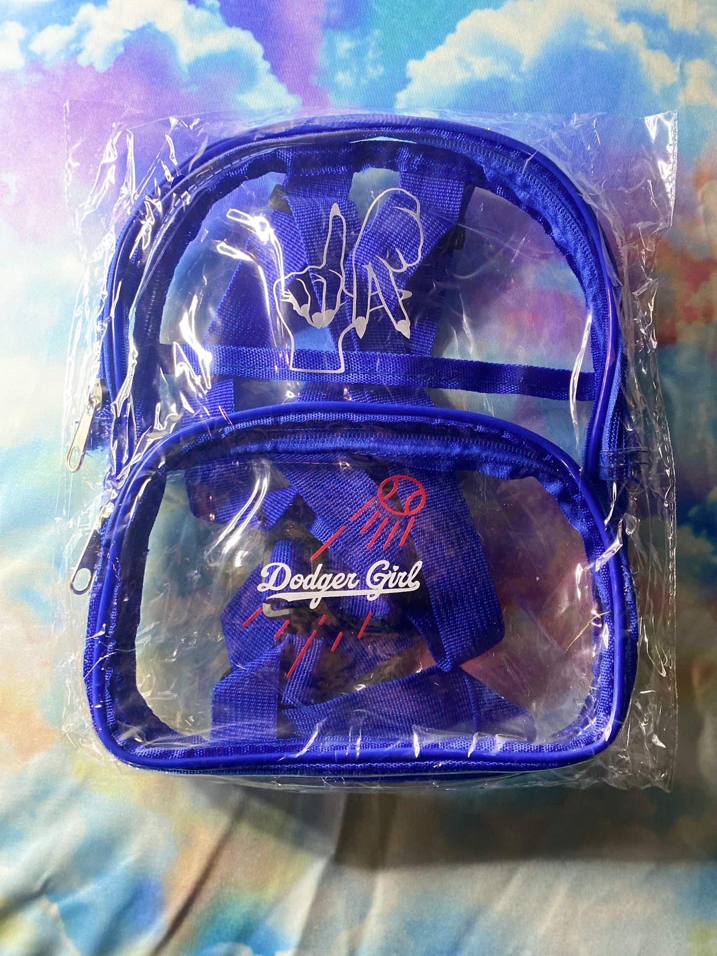 "LA hands / Dodger Girl" Mini Backpack